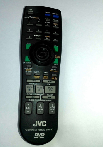 Control Remoto Original Jvc Combo Tv Y Dvd Rm-svd701ug