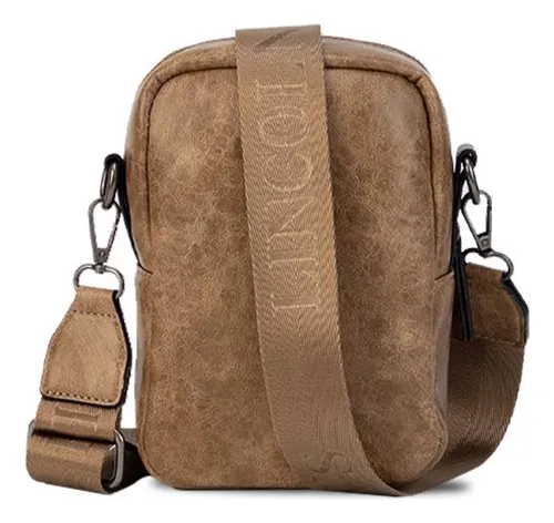 Bandolera Monedero Porta Celular Lincolns Tostado