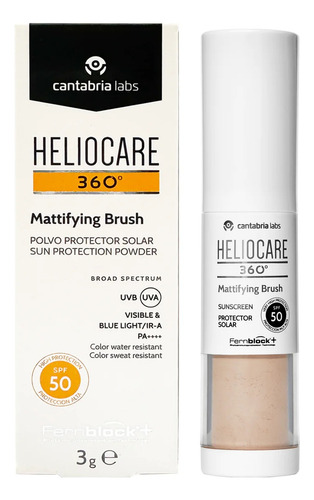 Heliocare 360° Mattifying Brush 3gr Bloqueador Solar Facial 