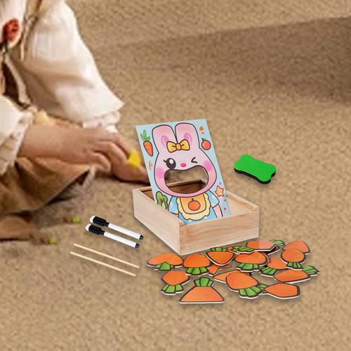Juego De Alimentación De Juguete Intelectual De Madera Para