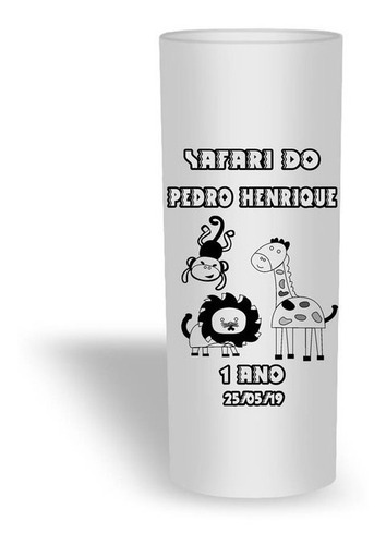 Imagem 1 de 1 de 30 Copos Brancos Personalizado Safari