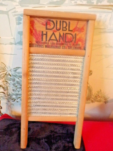 Vintage Dubl Handi Washboard, Columbus, Ohio 18  X 8 1/2 
