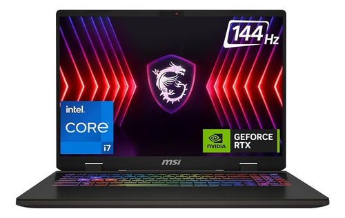 Cuaderno para jugadores Msi Sword Core I7 14650hx 16 GB 1 TB Rtx4060, color negro