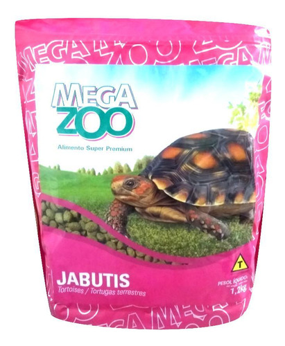 Ração Extrusada Megazoo Jabutis 1,2kg