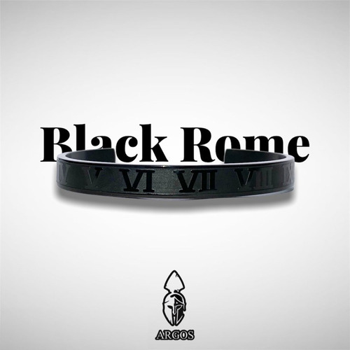 Brazalete Rome Negro Grande