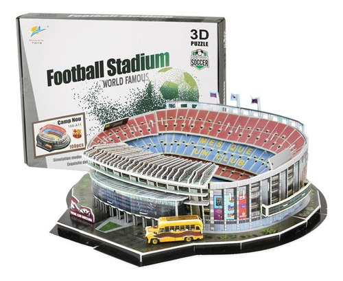 Estadio De Fútbol Puzzle 3d Rompecabezas Para Armar Modelos
