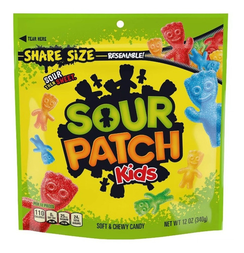 Bolsa Dulces Sour Patch Kids 12oz (340g) Importado Envio Ya