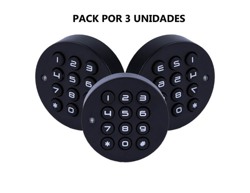 Cerradura Digital Muebles Cajones Packx3 Tekno Mini S021 *cu