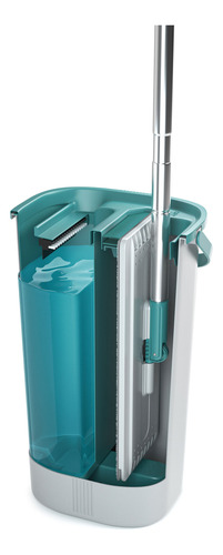 Mop Lava E Seca Com Balde 5,5 Litros Flash Limp Multiuso