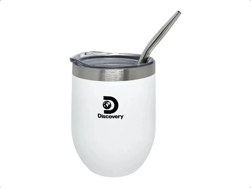 Imagen 1 de 7 de Mate Vaso Térmico Acero Inoxidable Discovery Tapa+ Bombilla