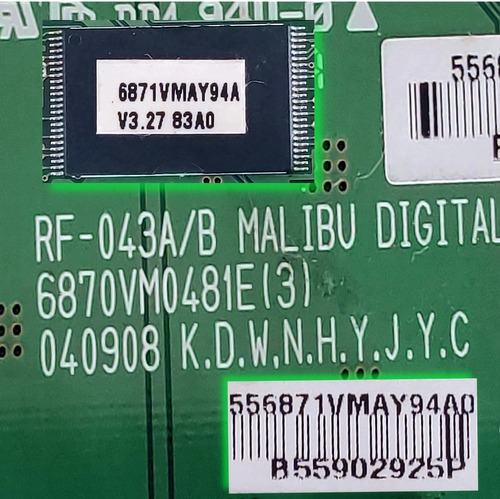 Placa Principal Tv Plasma Rz-42px11 6870vm0481e(3) V3.2783a0