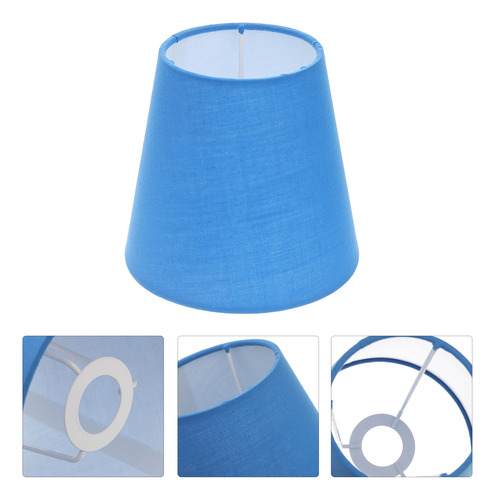 Pantalla Tipo Candelabro Pequeña De Color Azul Marino