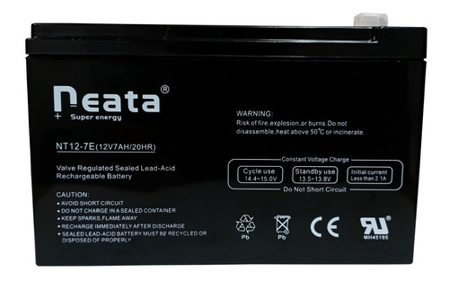 Batería Neata 12v 7ah Recargable Sellada