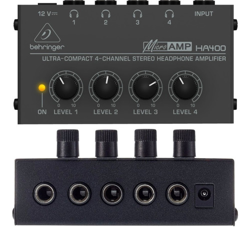 Amplificador Auriculares Behringer Ha400 Micro Amp 4ch Gtia