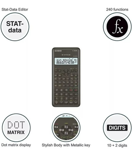 Imagen 10 de 10 de Calculadora Científica Casio Fx-82ms Garantia Oficial 2 Años