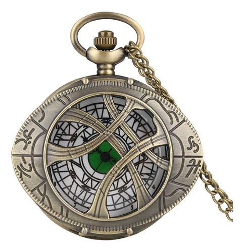 Reloj De Bolsillo Ojo De Agamotto Strange Vintage 