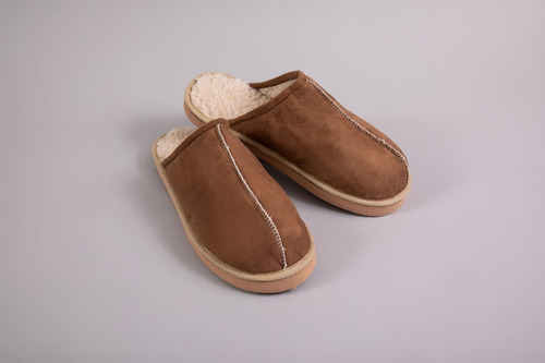Imagen 6 de 10 de Pantufla Chinela Corderito Hombre Invierno Arigada