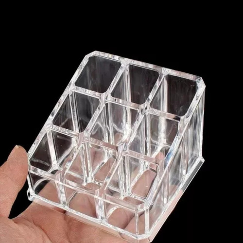 Organizador De Maquillaje 9 Compartimientos 9x9x6,5cm