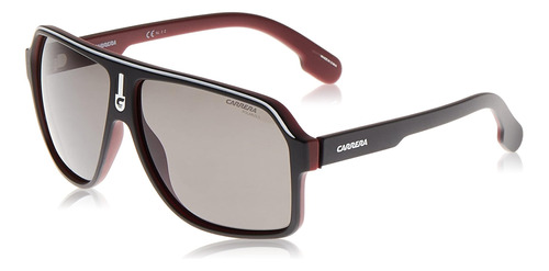 Gafas De Sol Rectangulares Carrera, Negro Gris Mate, 62 Mm, 