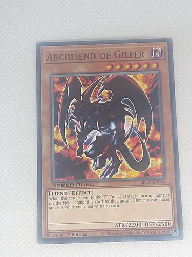 Archfiend Of Gilfer Comun Yugioh