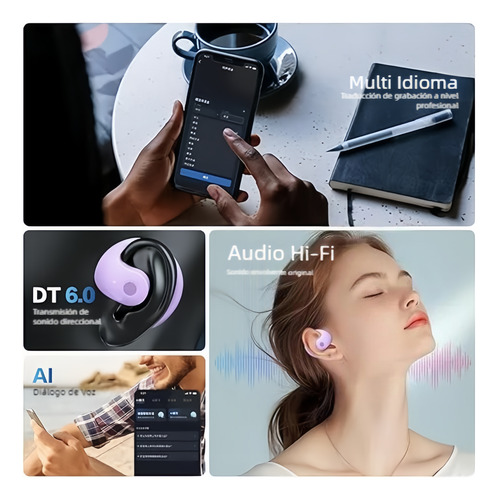 Audífonos Inalámbricos Bluetooth Micrófono Reducción Ruido