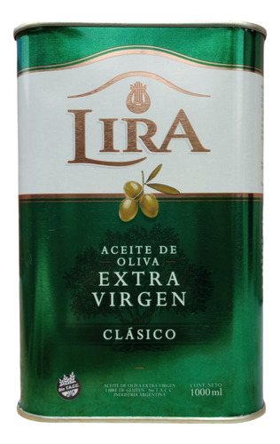 Aceite De Oliva Extra Virgen Clasico Lira 1 Lt S/tacc X 3 Un