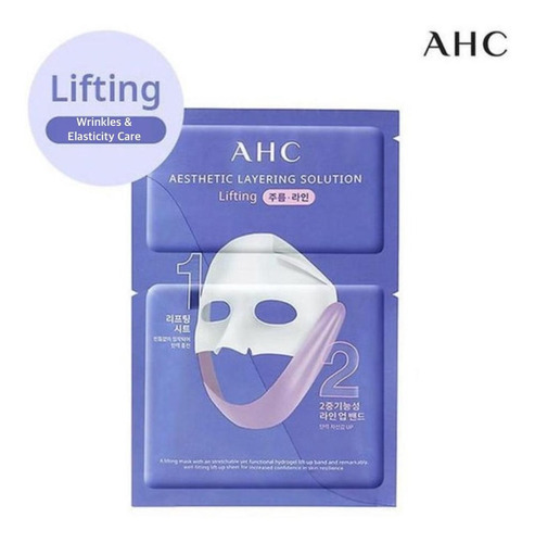 Mascarilla Lifting Ahc Coreana Efecto V Adios Papada