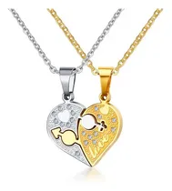 Comprar Cadenas Dije Corazon Compartir Amor, Novios, Pareja, Amigos