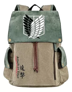 Attack On Titan Anime Canvas Backpack High Quality Gift