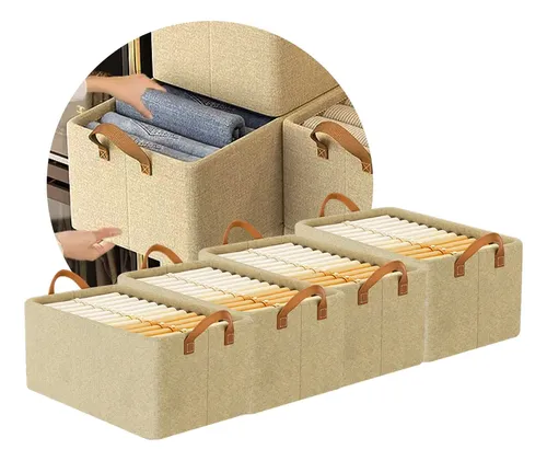 Caixas organizadoras de tecido dobrável Cielitolumino de 12 peças, caixas organizadoras para roupas, armários, guarda-roupas e casa, cestos