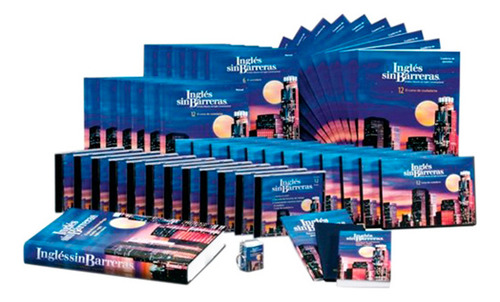 Inglés Sin Barreras 12 Vols Con 12 Dvds Y 12 Cds