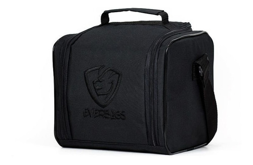 Imagem 3 de 6 de Bolsa Térmica Fitness Basic Preto Preto Lancheira Academia