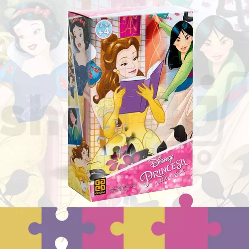 Quebra Cabeça Puzzle Disney Princesas Ariel 60 Peças Jak
