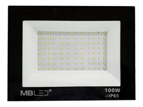 Refletor Led Slim 100w 6500k Ip65