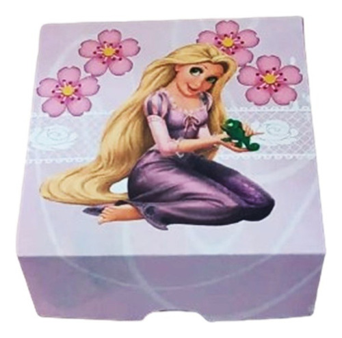 30 Caixas Para 4 Doces,lembrança De Festa Rapunzel Enrolados