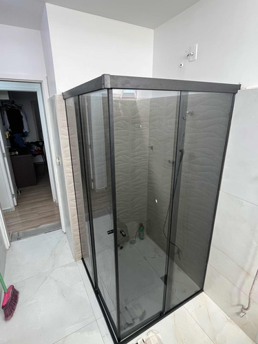 Box Para Banheiro De Correr 2 Folhas , Fixa E Móvel .