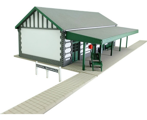Estación De Pueblo Gral Madariaga Ho 1/87 Para Armar
