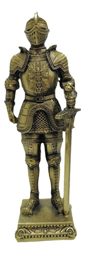 Estatua De Caballero Medieval, Escultura De Arte Bronce
