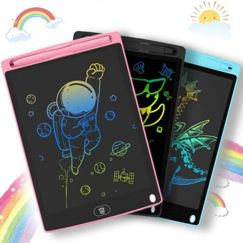 Lousa Digital 12 Polegadas Lcd Infantil P/escrever Escrita Colorida Cor Rosa Win Castle