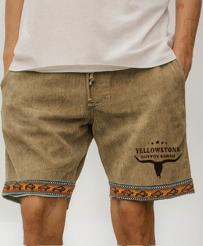 Pantalones Cortos Casuales Retro De Moda Para Hombre