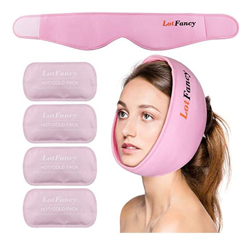 Lotfancy Face Ice Pack Para Mandíbula, Cabeza Y Barbilla, En