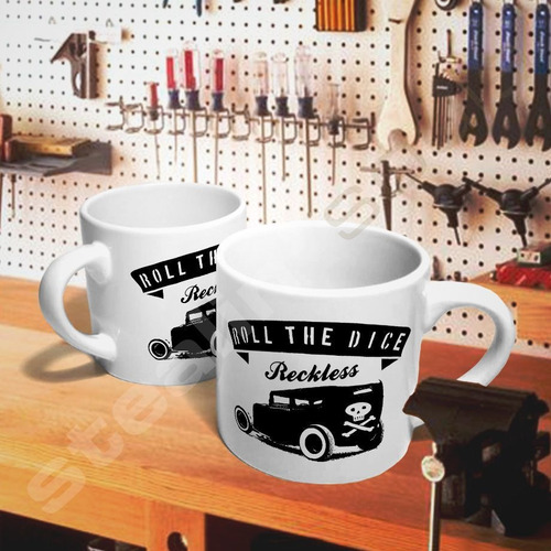 Taza Cafe Americano - Hot Rod #785 | Mooneyes Clay Smith Rat