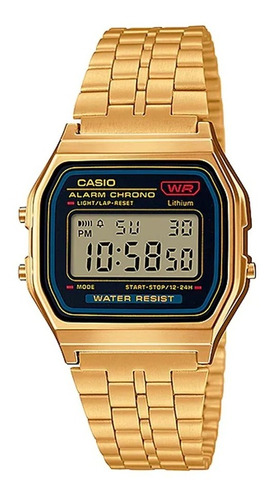 Reloj Hombre Casio A159wgea-1df Dorado Retro 