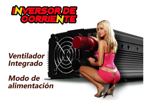 Inversor D/corriente 1700w Conecta Todo Lo Quieras A Tu Auto