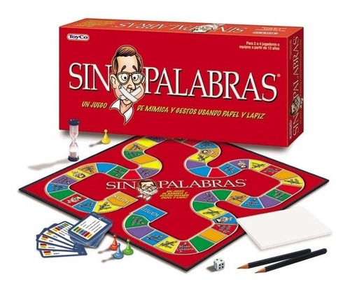 Sin Palabras Juego De Mesa Familiar Mimica Dibujar Actuar