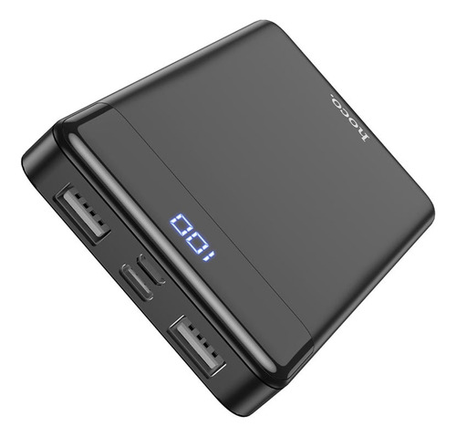 Power Bank 10000mah Hoco J84 Con Indicador Led Negro