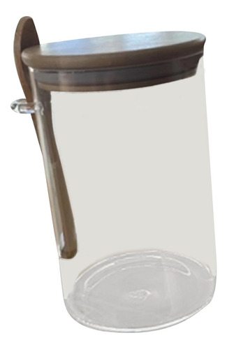 Recipientes De Vidrio Con Cuchara Suministros De Grande