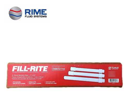 Fill Rite 1200ktg7743 Tubo De Succión De Pvc 1 X43 Pulgadas