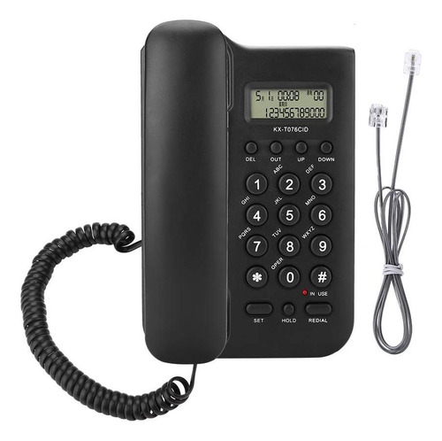 Teléfono Con Cable, Teléfono Fijo De Escritorio Con Identifi