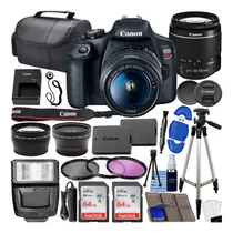 Comprar Canon Eos Rebel T6 cámara Réflex Digital Con Lente 18  55 mm F\u002F3.5  5.6 ef-s Is Ii Lens + Lente Gran Angular + 2 x Teleobjetivo De 58 mm + Kit De Flash + 48 gb Sd Memory Card + Filtro Uv + Trípode